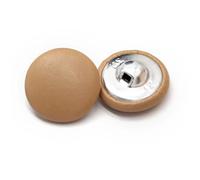 Botones de Costura Botones cubiertos de cuero con vástago for ropa, abrigo, cortavientos, sofá, botón, decoraciones coloridas DIY, 11/15/20/25/30mm, 10 Uds