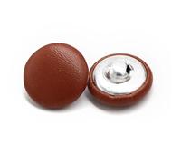 Botones de Costura Botones cubiertos de cuero con vástago for ropa, abrigo, cortavientos, sofá, botón, decoraciones coloridas DIY, 11/15/20/25/30mm, 10 Uds