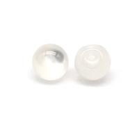 Botones de costura, Botones de metal, 20 botones de perla de resina transparente de metal for ropa, camisa y vestido.(Invisible Shank)