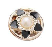 Botones de costura, Botones de perlas de flores for mujer, chaqueta, suéter, accesorios de costura hechos a mano(21,18.0 MM 2pcs)