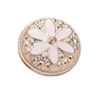 Botones de costura, Botones de perlas de flores for mujer, chaqueta, suéter, accesorios de costura hechos a mano(15,18.0 MM 2pcs)