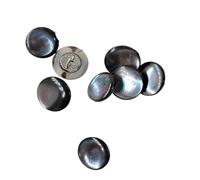 Botones de Costura Botones de ropa con vástago concha 10/11/12/15MM, 10 Uds., accesorios costura decorativos botones blanco y negro Vintage
