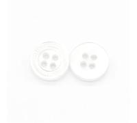 Botones de costura de resina para ropa, abrigos, ropa, accesorios decorativos, manualidades, color blanco, 13 mm, 20 unidades