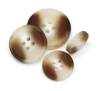 Botones de costura decorativos, 30/10 piezas, botones grandes negros imitación cuerno resina for ropa, suéter, traje, abrigo, accesorios decoración vintage, n.º 4(No.2 Beige,21mm 30pcs)