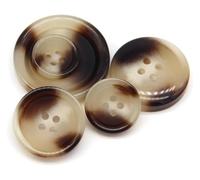 Botones de costura decorativos, 30/10 piezas, botones grandes negros imitación cuerno resina for ropa, suéter, traje, abrigo, accesorios decoración vintage, n.º 4(No.4 Brown,18mm 30pcs)