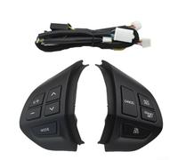 Botones de crucero de volumen del volante para Mitsubishi para ASX para Outlander EX, material ABS para un uso duradero (negro)