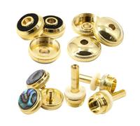 Botones de Dedo de Trompeta Dorado, 1 Set de Metal
