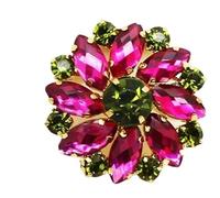 Botones De Diamantes De Imitación 30mm 5 uds botones de diamantes de imitación de Metal DIY costura ropa accesorios decorativos hechos a mano(Color 1)