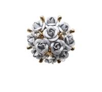 Botones de Diamantes de Imitación 5 uds. Botones de diamantes imitación flores 22mm, accesorios Metal DIY, botón decoración boda rosa resina Para coser(Color 1)