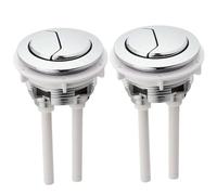 Botones de Doble Descarga para Inodoro,2 PCS Pulsador Doble para Cisterna 38 mm Estándar WC Botón Botón de Tanque de Agua Inodoro Pulsador Cisterna Doble Universal