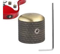 Botones de guitarra negra: botones domo Control de tono de volumen de metal, control de velocidad 240 V, control de velocidad del ventilador Control de temperatura Control de guitarra, para