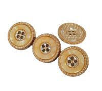 Botones De ImitacióN Botones de metal multicolor 18/20/23/25 mm, 4 botones for ropa, decoración moda, diamantes imitación, manualidades DIY para Ropa(2nd,20mm 6pcs)