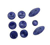 Botones De Llave De Saxofón Con Incrustaciones, Parte Marrón, Fácil De Instalar, Ovalados, Pequeños, Redondos, Grandes, Azules Para Alto Kit de Saxofón(Blue)