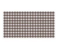 Botones de madera Crysanthemum forma vintage retro artesanía de hebilla de hebilla de hebilla diy 200 piezas