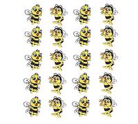 Botones de madera de 20 piezas de madera Cartoon Decorative Pinted Bothing Accesorios para coser el álbum de recortes