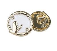 Botones de metal de 15 mm a 23 mm con detalles de diamante (color 1, 15 mm, 6 piezas)