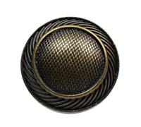 Botones de metal vintage de 15 mm, 17 mm, 20 mm, 22 mm (bronce, 22 mm, 6 unidades)