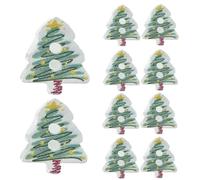 Botones de Navidad Cosida,10 Piezas Decoración En Forma de Árbol | 2D De Navidad De Acrílico - Para Decoración De Adultos Mujeres Hombres Medias