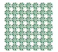 Botones de Navidad para manualidades - 50 piezas de repuesto | 4 agujeros Candy Cane Resin Craft Buttons for Home Holiday Sewing Repair Handmade Sweaters Decorations Sewing Accessories