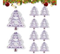 Botones de Navidad para manualidades | de aguja decorativa en forma de árbol de 10 piezas | acrílicos de Navidad de 2 dimensiones | Para adultos otoño mujeres hombres medias ropa