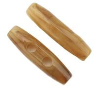 botones de palanca, Botón de cuerno for abrigo, cortavientos, accesorio for, botón, suéter, for 10 piezas(Brown,3CM)