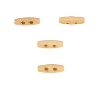 Botones de Palanca para, 50pcs / Lot Botón de Madera 2 Agujeros Suéteres de Madera Cuerno de Madera Costura Botones de Tejer 30 Mm R Abrigos Cardigans de bebé Abrigo Duffle Toggle