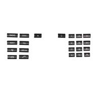 Botones De Panel CD Para Consola Coche, Pegatinas Decorativas Cubierta Embellecedora, Color Negro Para Benz E C Class W212 W204 CLS GLK X204 pegatinas(D)