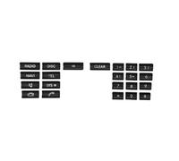 Botones De Panel CD Para Consola Coche, Pegatinas Decorativas Cubierta Embellecedora, Color Negro Para Benz E C Class W212 W204 CLS GLK X204 pegatinas(A)