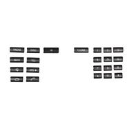 Botones De Panel CD Para Consola Diseño Interior Coche, Accesorios Cubierta Decorativa Para Benz E C Class W212 W204 CLS GLK X204 pegatinas(F)