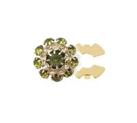 Botones de Pedrería Botones de diamantes imitación, clips botón camisa desmontables, cubierta flor decorativa, regalo for hombres y mujeres(Color 1)