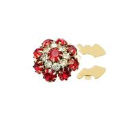 Botones de Pedrería Botones de diamantes imitación, clips botón camisa desmontables, cubierta flor decorativa, regalo for hombres y mujeres(Color 4)