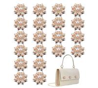 Botones De Perla Para Ropa,20 Piezas Decorativos Multifunción de Imitación - Botones de Imitación Perla con Estrás - Para Manualidades Decoración Mujeres Niñas Boda Ropa Costura