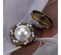 botones de perlas de alta calidad, Gabardina de abrigo mujer viento plástico con botones redondos perlas Retro 18-25MM cosida a mano(Nb-1-165-b,20MM)