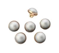 botones de perlas de alta calidad, Sewing Pearls Button Faux Pearl Shank Pack of 10 Multicolor(Light Gray)