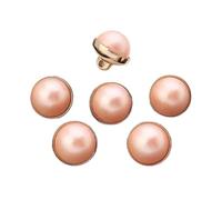 botones de perlas de alta calidad, Sewing Pearls Button Faux Pearl Shank Pack of 10 Multicolor(Oranje)