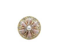 botones de perlas de alta calidad, Sewing Pearls Button Pearl Rhinestone Buttons Multicolor 18-22mm Pack Of 20(Roze,22 mm)