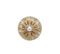 botones de perlas de alta calidad, Sewing Pearls Button Pearl Rhinestone Buttons Multicolor 18-22mm Pack Of 20(Champagne,18mm)