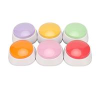 Botones de Perro para Hablar, Botón Grabable, 6 Piezas, Botón de Grabación de Voz, Grabación de 30 S, Zumbador de Entrenamiento para Perros para Entrenar Gatos, Perros, Rosa,