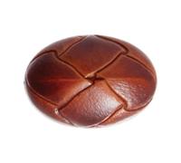 Botones de piel sintética - Bronceado 20 mm - Ovalados con vástago - Paquete de 2 - Perfecto para reparaciones y reemplazos - Giddy Square