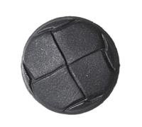 Botones de piel sintética - Negro 19 mm - Estilo balón redondo con vástago - Paquete de 10 - Ideal para tapicería y costura - Giddy Square