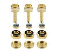 Botones de Pistón Estilo Bach para Trompeta Dorados Juego de 12 | Metal Decorativo, para Reparar Válvulas y Reemplazar Piezas Faltantes, Uso en Actuaciones