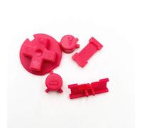 Botones de plástico de encendido y apagado de repuesto para Gameboy Color GBC Button A B Control Button D Pads (rojo)