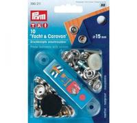 Botones de presión para atornillar - Yacht/Caravan - 10 pieza - Plata - Prym