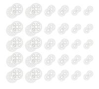 Botones de presión para coser, 100 pares de botones de presión transparentes de plástico transparente para coser, plástico invisible para manualidades, ropa, camisas, 7 mm, 10 mm, 15 mm