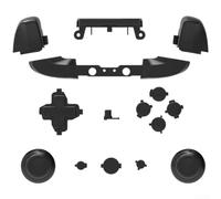 Botones de repuesto para Xbox One Slim Controller - Juego completo de botones incluye disparador de hombro D-Pad para accesorios de bricolaje - Material ABS (negro)