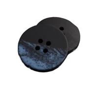 Botones De Resina 12 Uds. Botones redondos Retro de resina, 4 agujeros, blanco y negro, for ropa, traje, abrigo, camisa, costura, 15mm-30mm(Color 4,L 30MM)