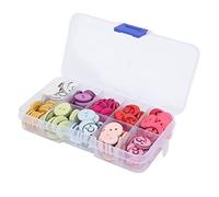 Botones de Resina 15mm, 2 Agujeros, 150 Piezas, Colores de Dibujos Animados para Ropa Infantil - Decoración Divertida, Material Resistente y Seguro, Ideal para Proyectos DIY y