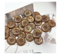 Botones de resina 20 piezas botón redondo colorido costura a mano botones de personalidad artesanía for manualidades ropa(ML-2-400-12,20.0 MM)