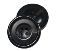 Botones de resina, Botones de Cuerno Natural Cuatro Ojales Multicolor 15-28mm 60 Piezas(Dark Brown,18 mm-10 Pcs)