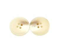 Botones De Resina Botones de cuerno resina clásicos 4 agujeros for ropa hombre, abrigo, traje, accesorios costura, manualidades DIY, 15/18/25/28mm(Beige,21mm 15pcs)
